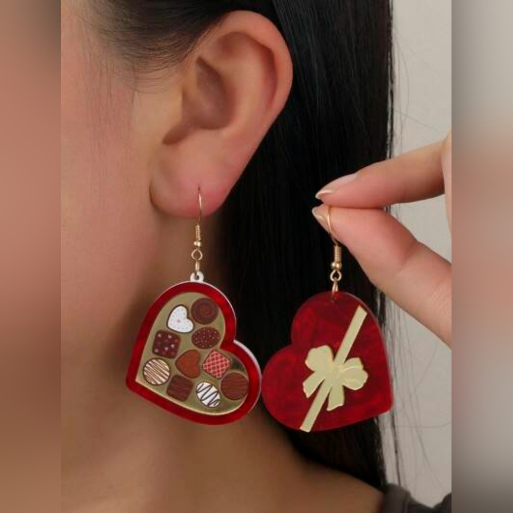 Box of Chocolates Giftbox Earrings New - Picture 4 of 5
